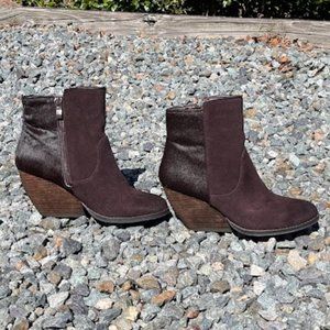 Very Volatile Calf Hair Booties